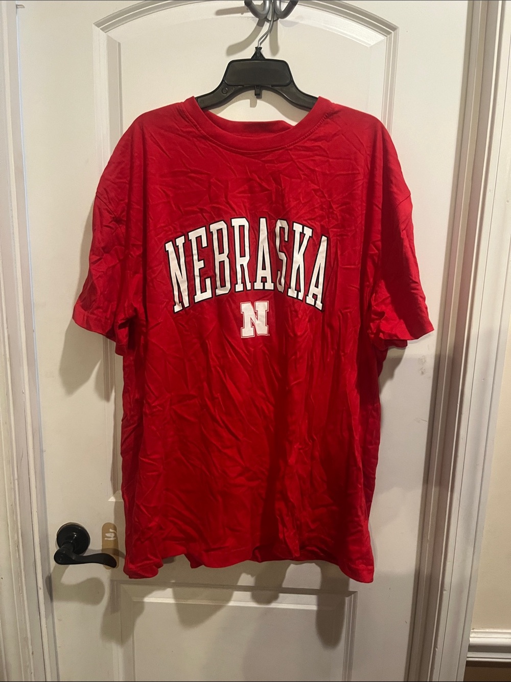 Champion Red Nebraska Short-Sleeve Graphic Tee